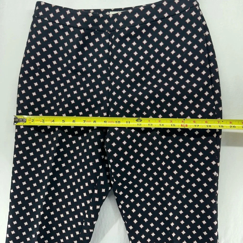 Kate Spade Diamond Cigarette Cropped Black Pants Women’s Size 6‎